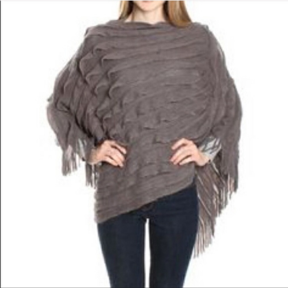 Anthropologie sweater poncho